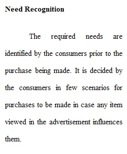 Writing Assignment 1 - Consumer Decision-Making Process